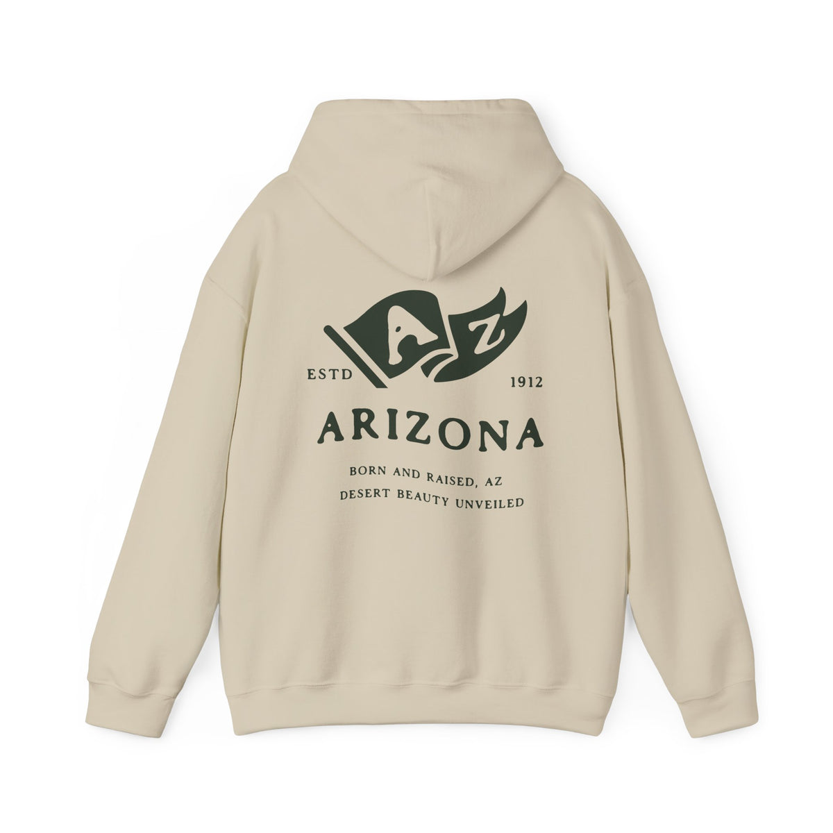 Arizona State Born and Raised Unisex Hoodie - Grand Canyon State Pride Design