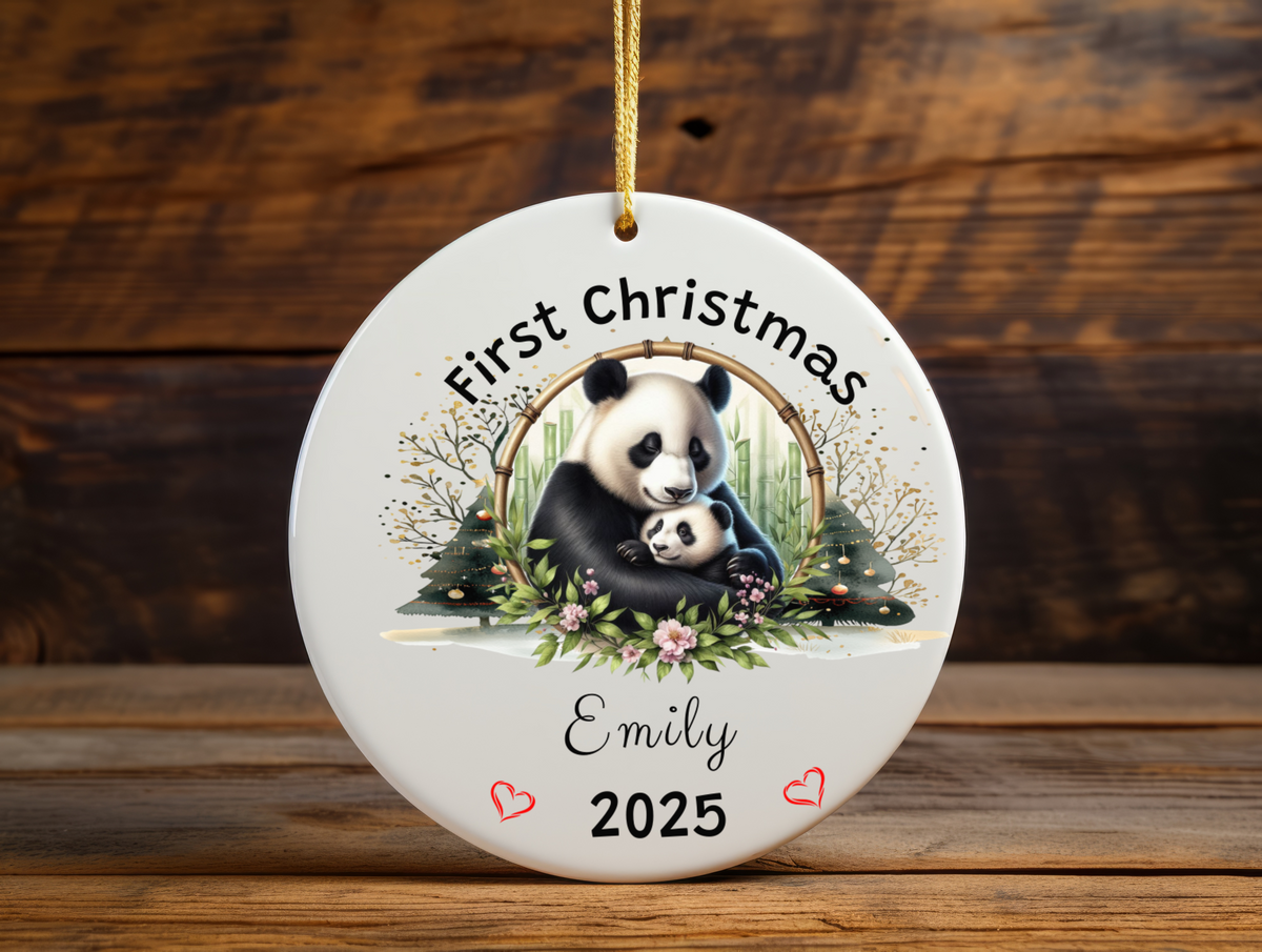 Personalized Name Ornament 2025 | First Christmas Family Keepsake | Custom Holiday Name Decoration | Unique Christmas Gift