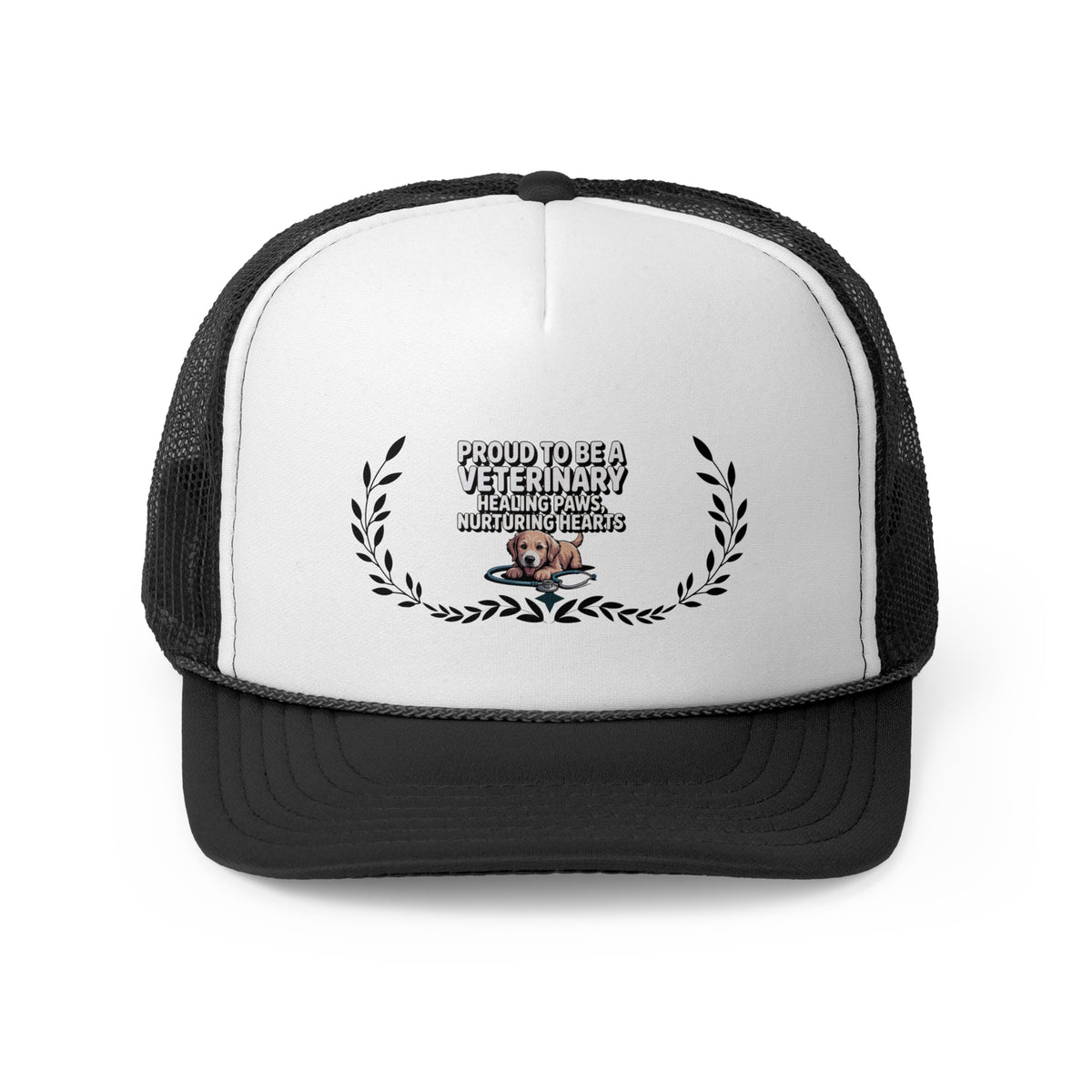 Veterinary Trucker Hat – Proud to Be a Veterinary | Healing Paws, Nurturing Hearts | Animal Care & Vet Tech Gift Hat