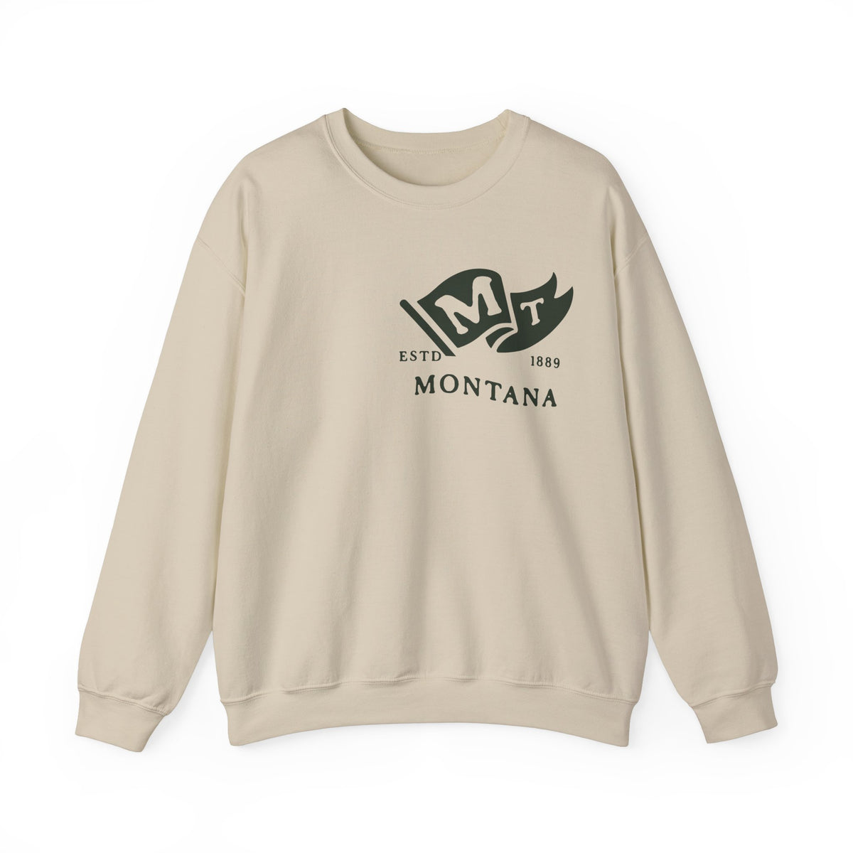 Montana State Born and Raised Sweatshirt - Big Sky Country Pride Design