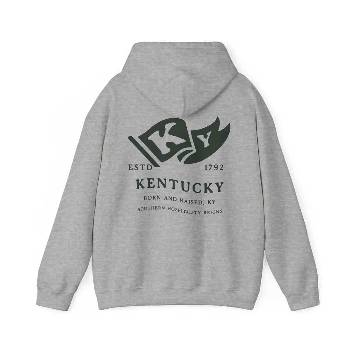 Kentucky State Born and Raised Unisex Hoodie - Bluegrass State Pride Design