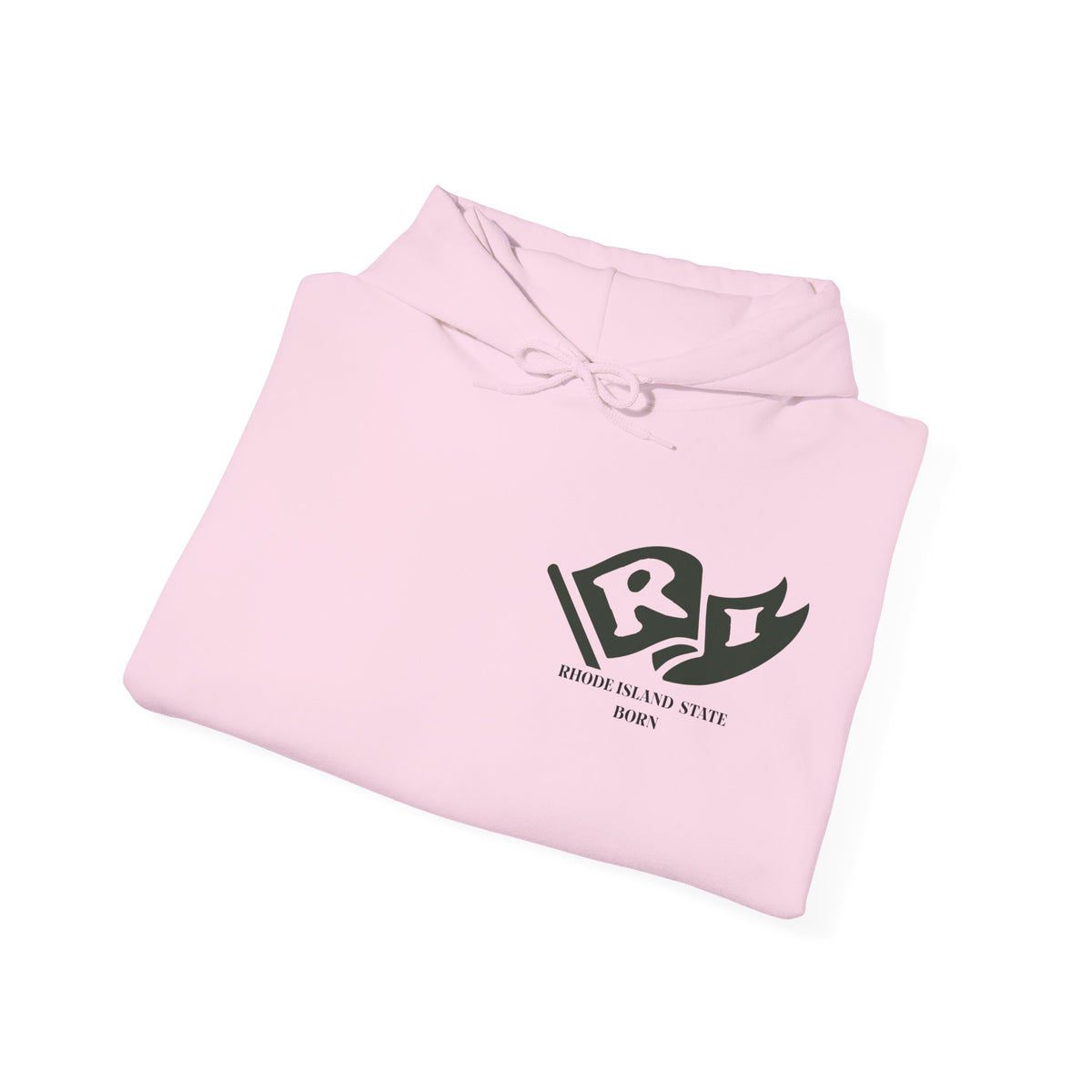 Rhode Island State Born and Raised Unisex Hoodie - Ocean State Pride Design