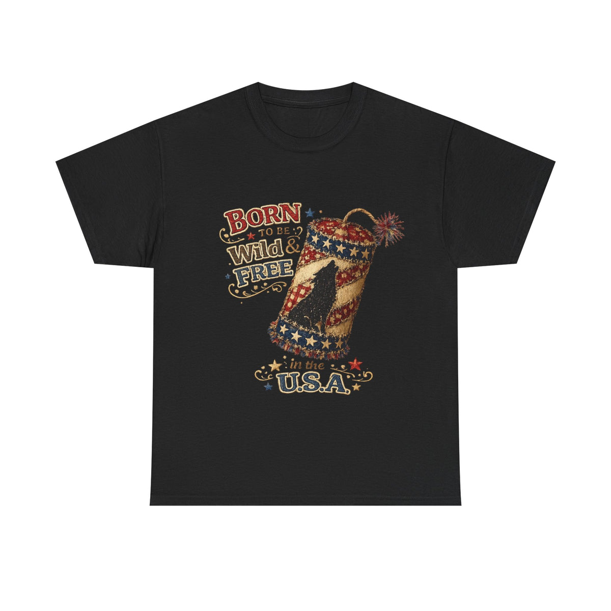 Patriotic 'Born to be Wild & Free in the U.S.A.' T-Shirt