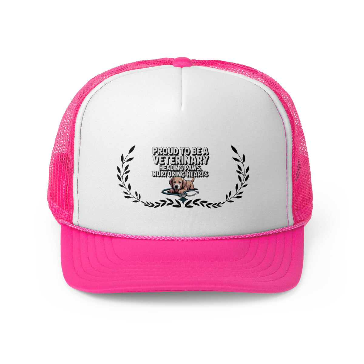 Veterinary Trucker Hat – Proud to Be a Veterinary | Healing Paws, Nurturing Hearts | Animal Care & Vet Tech Gift Hat