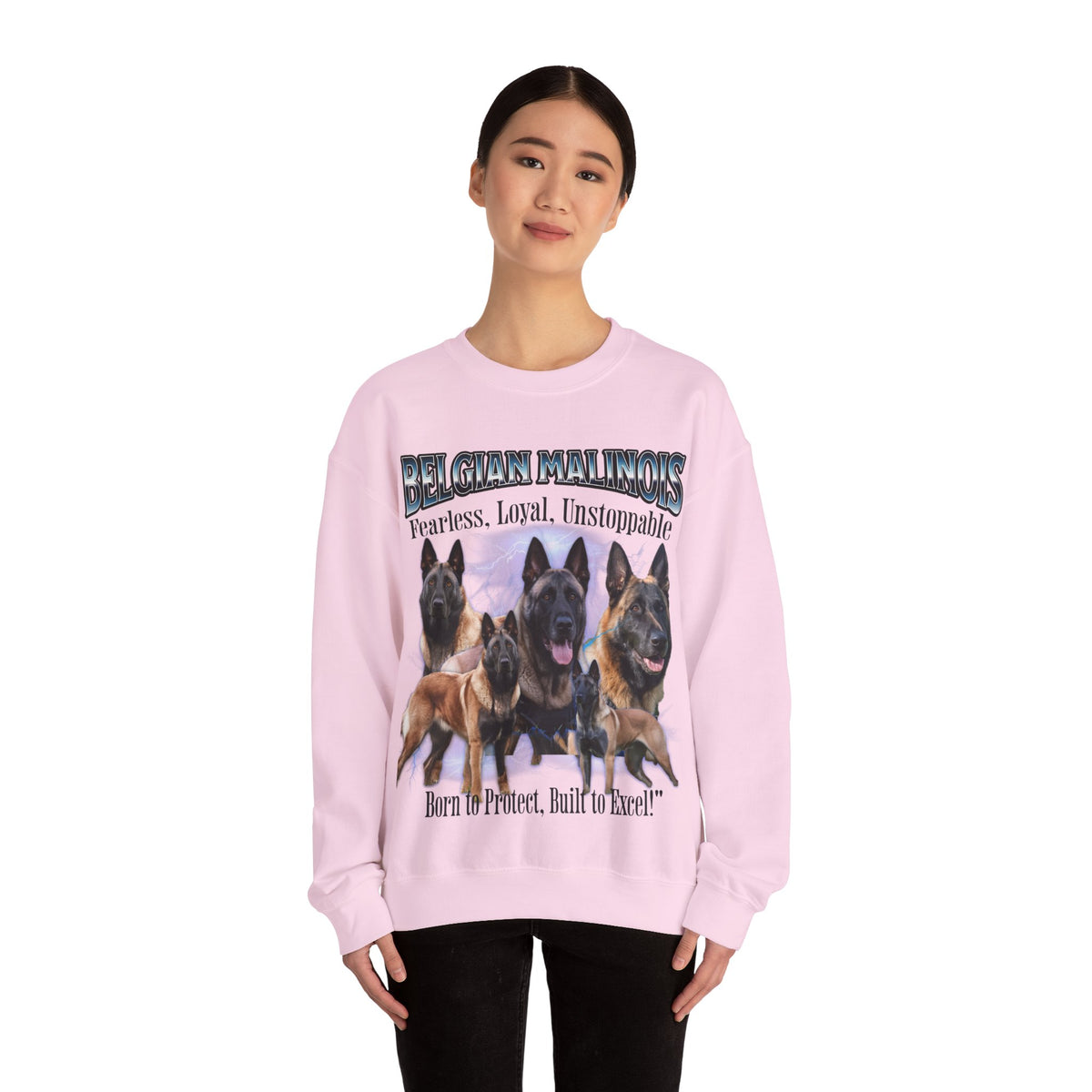 Bernese Mountain Dog Bootleg Collage Sweatshirt – Born for the Mountains, Made for Your Heart | Unisex Dog Lover Pullover