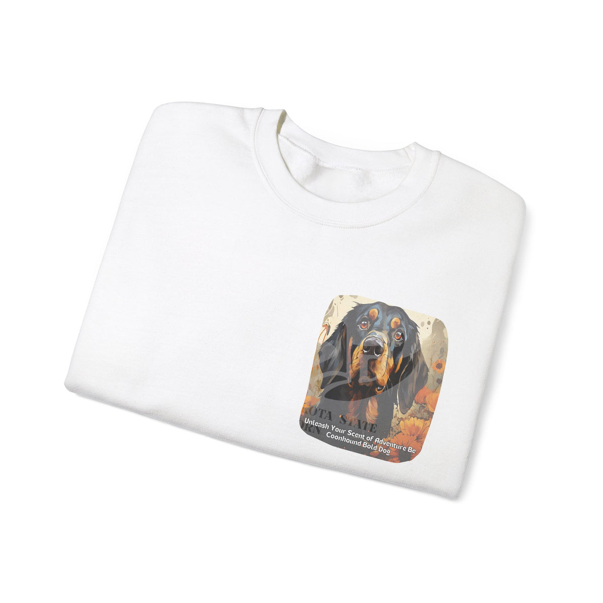 Copy of Bull Terrier Sunflower Sweatshirt – 'Unleash Your Unique Spirit' Front & Back Design