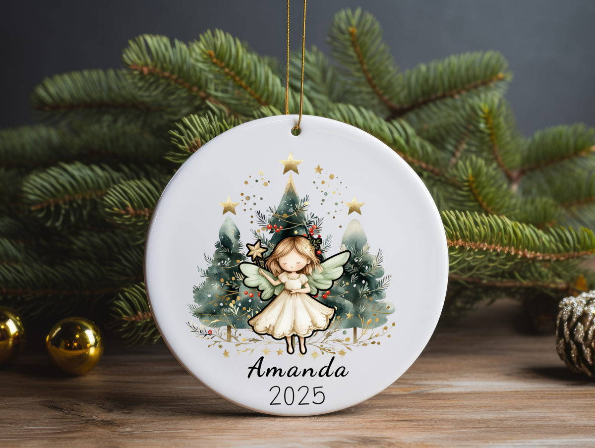 Personalized Name Ornament 2025 | First Christmas Family Keepsake | Custom Holiday Name Decoration | Unique Christmas Gift