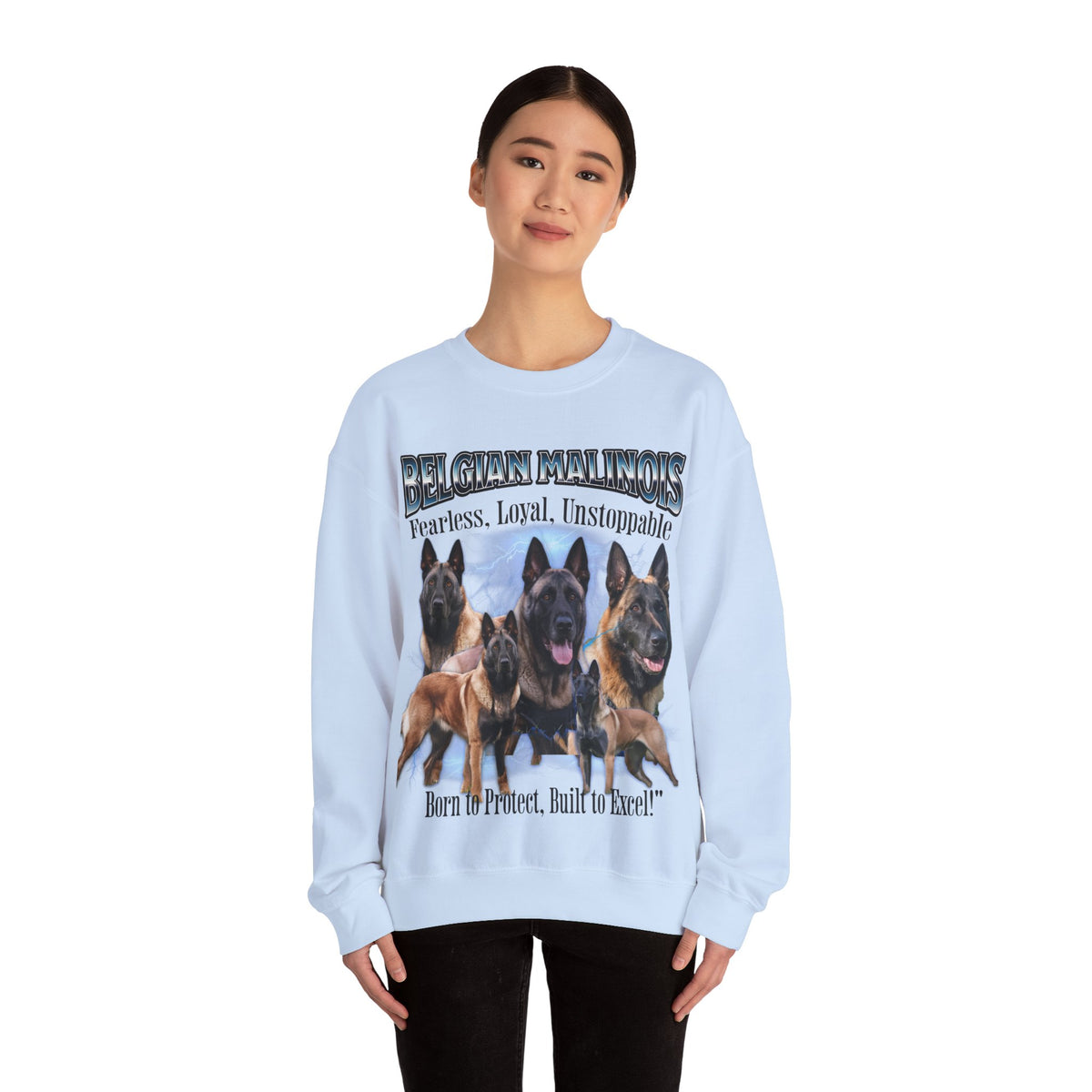 Bernese Mountain Dog Bootleg Collage Sweatshirt – Born for the Mountains, Made for Your Heart | Unisex Dog Lover Pullover