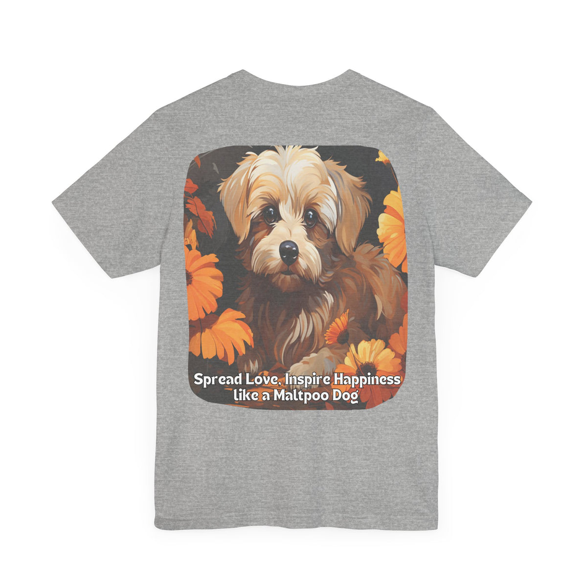 Sunflower Maltipoo Dog T-Shirt – Spread Love & Inspire Happiness | Unisex Tee