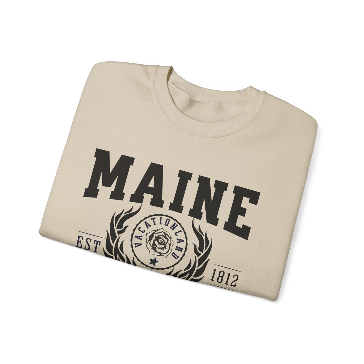 Maine State Legacy Sweatshirt – Lighthouses, Lobster, Legacy | Unisex Coastal New England Crewneck