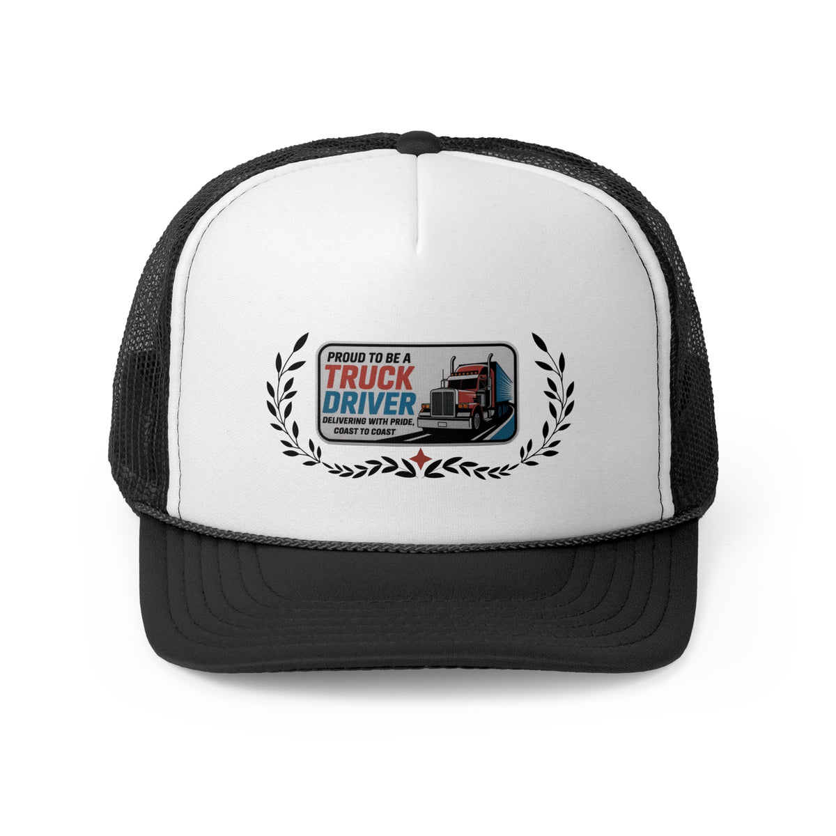 Truck Driver Trucker Hat – Proud to Be a Truck Driver | Delivering with Pride, Coast to Coast | CDL Driver Gift Cap