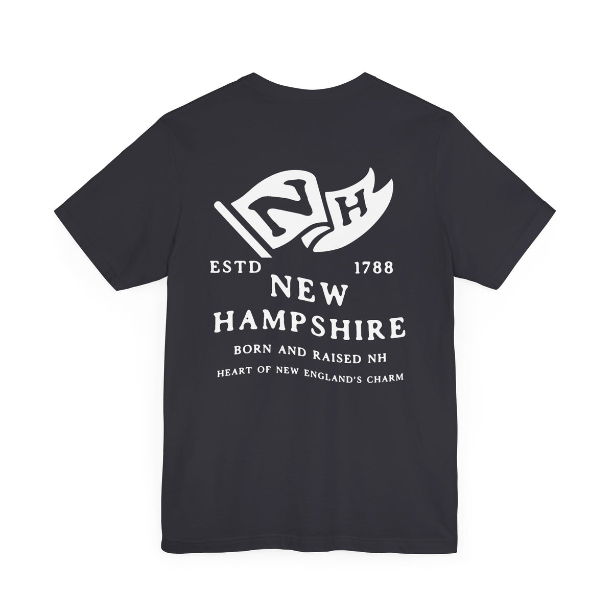 New Hampshire Born & Raised T-Shirt – Live Free or Die Pride, Front & Back Design