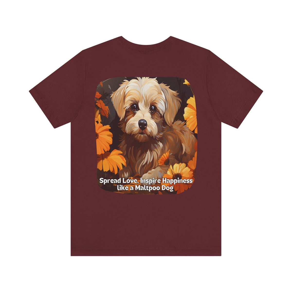 Sunflower Maltipoo Dog T-Shirt – Spread Love & Inspire Happiness | Unisex Tee