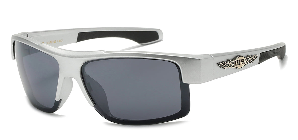 NEW EDGE EYEWEAR EXCLUSIVITY: CHOPPERS 8CP6745 WRAP/SQUARE RIDING SHADES