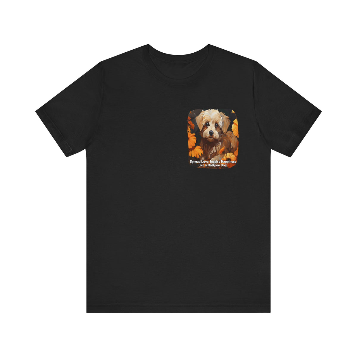 Sunflower Maltipoo Dog T-Shirt – Spread Love & Inspire Happiness | Unisex Tee