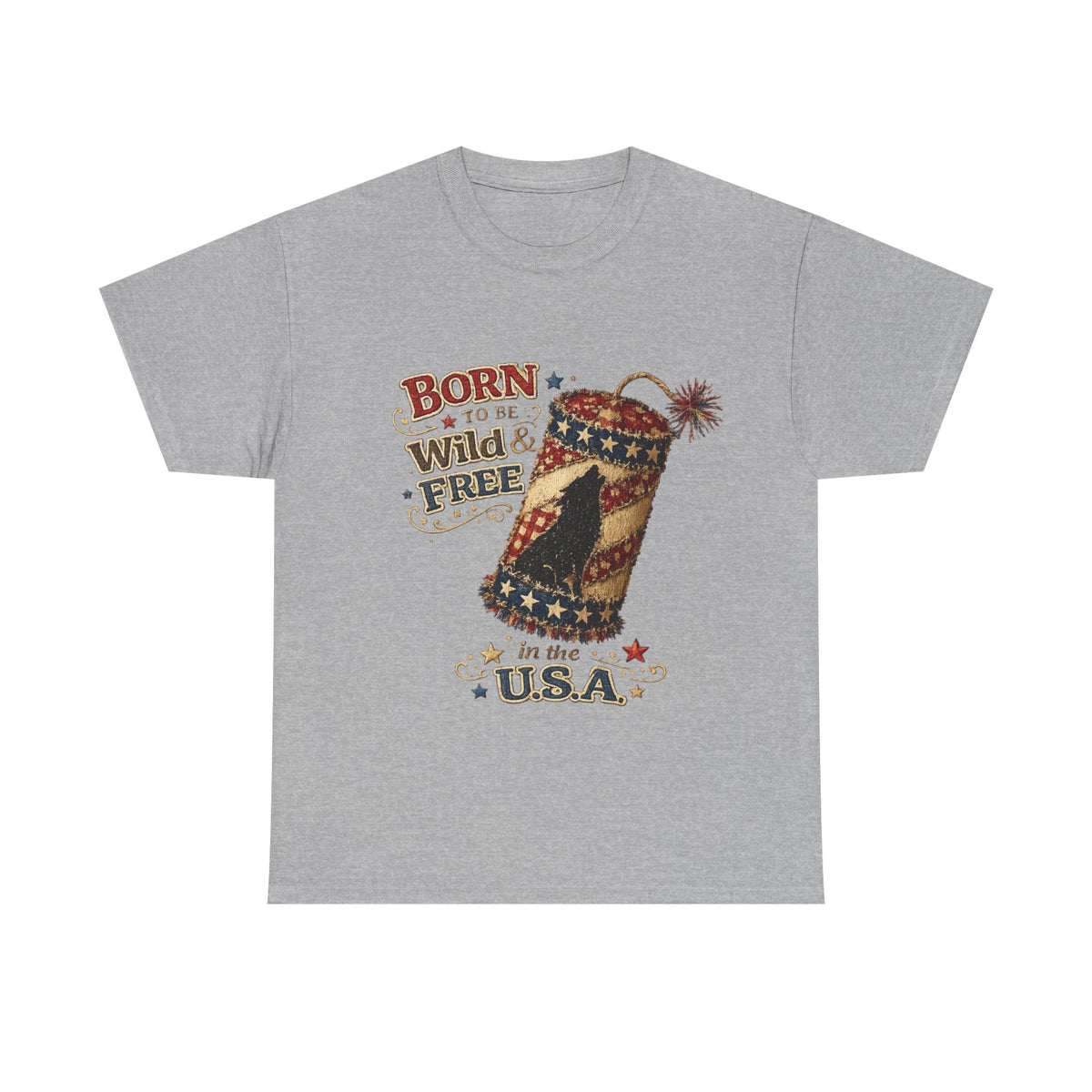 Patriotic 'Born to be Wild & Free in the U.S.A.' T-Shirt