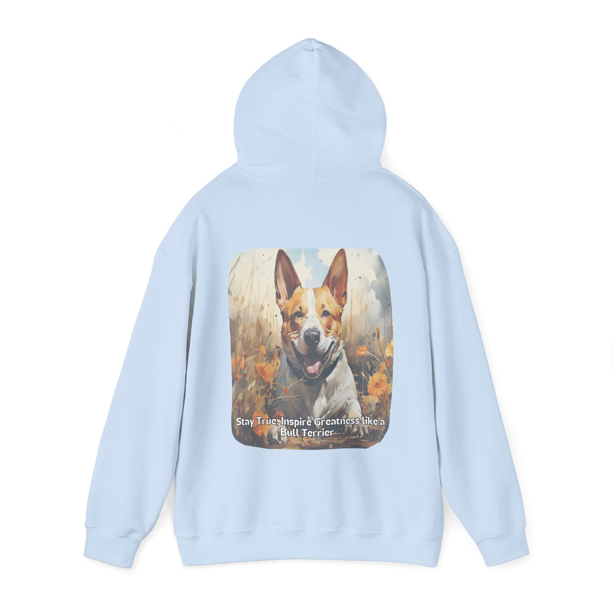 Sunflower Bull Terrier Unisex Hoodie – Stay True, Inspire Greatness Like a Bull Terrier
