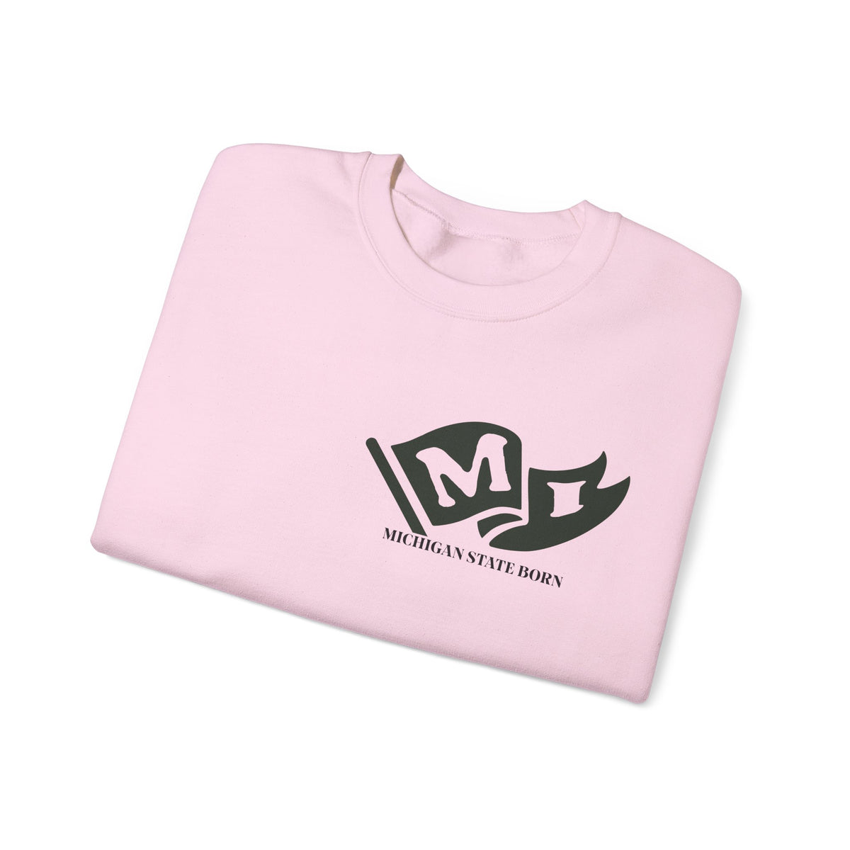 Michigan State Born and Raised Sweatshirt - Great Lakes State Pride Design