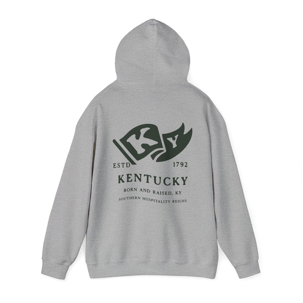 Kentucky State Born and Raised Unisex Hoodie - Bluegrass State Pride Design