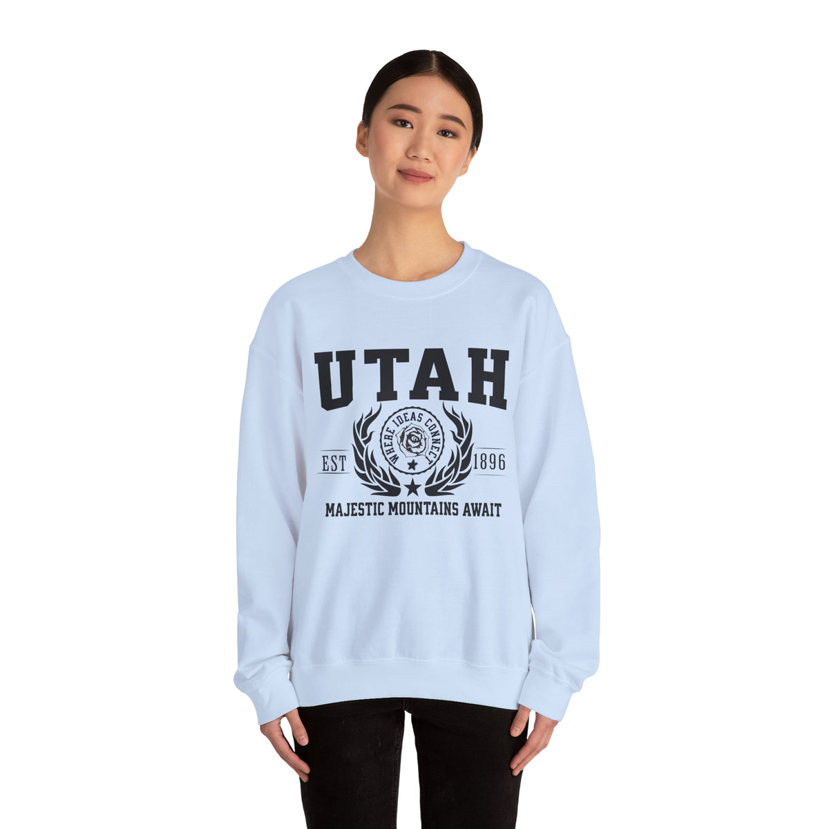Utah State Legacy Sweatshirt – Majestic Mountains Await | Unisex Desert & Peaks Crewneck
