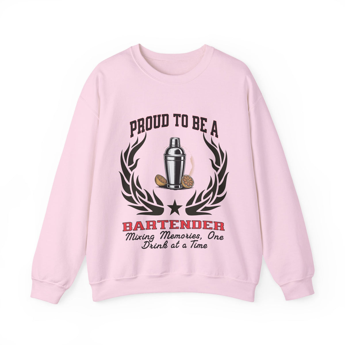 Copy of Unisex Bartender Sweatshirt – “PROUD TO BE A BARTENDER” | Mixing Memories, One Drink at a Time Pullover