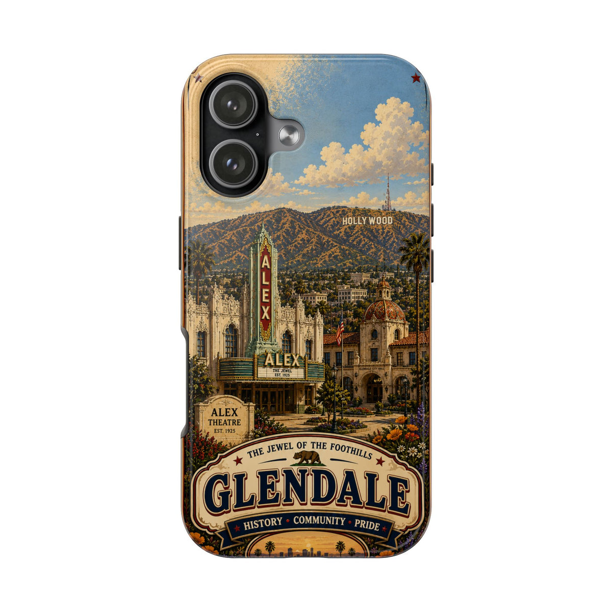 Glendale Vintage Travel Phone Case — 'The Jewel of the Foothills'