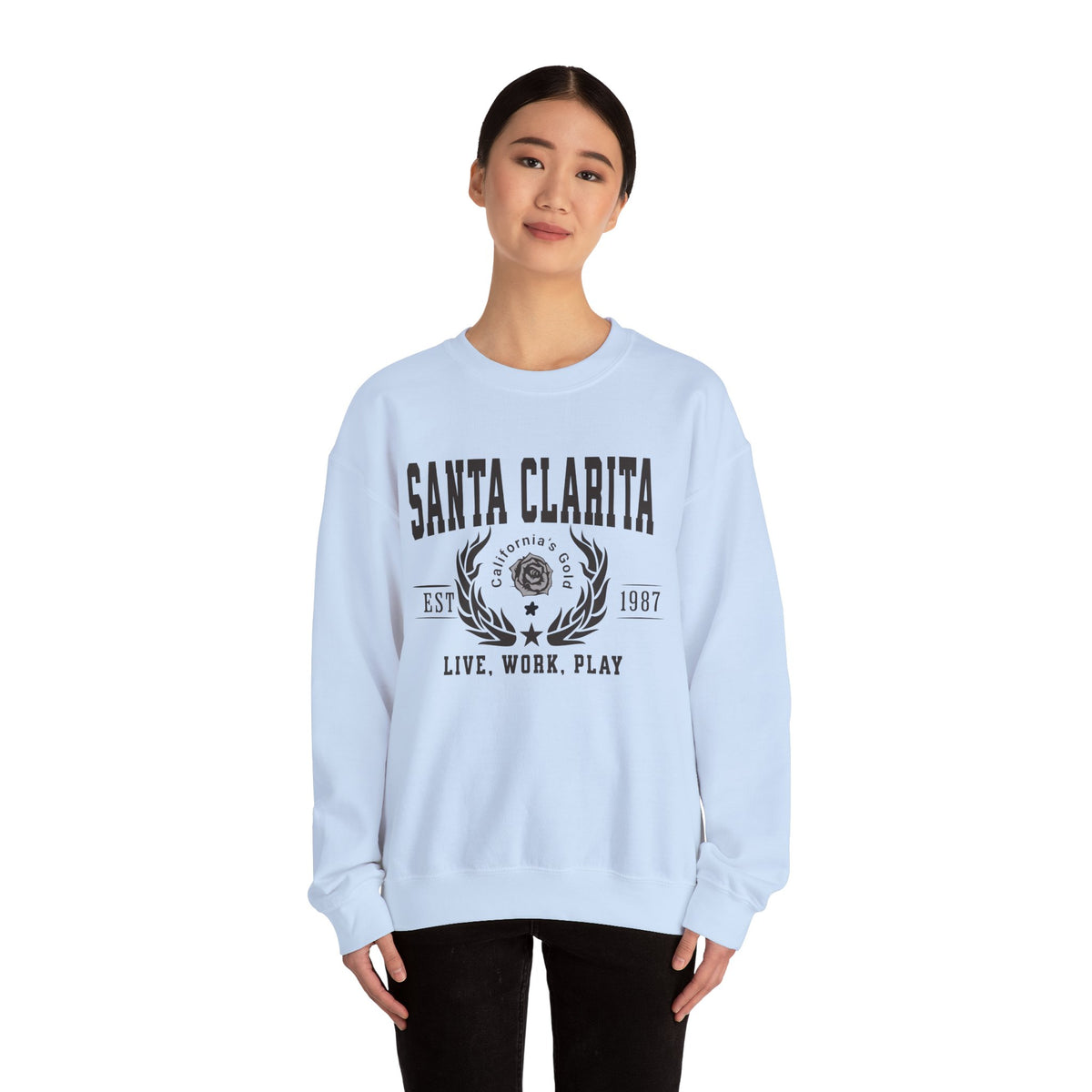 Santa Clarita Legacy Unisex Sweatshirt "Live Work Play" Vintage Southern California Lifestyle