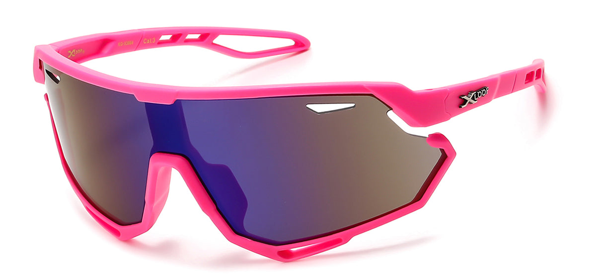 X-LOOP KG-X3664 Unisex Kids' Colorful Wraparound Sunglasses - Durable & Stylish