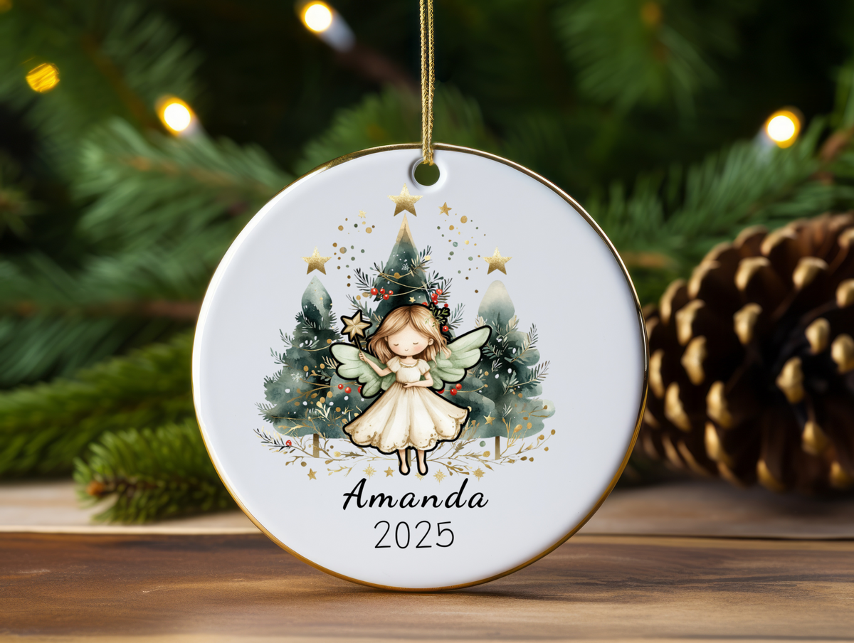 Personalized Name Ornament 2025 | First Christmas Family Keepsake | Custom Holiday Name Decoration | Unique Christmas Gift