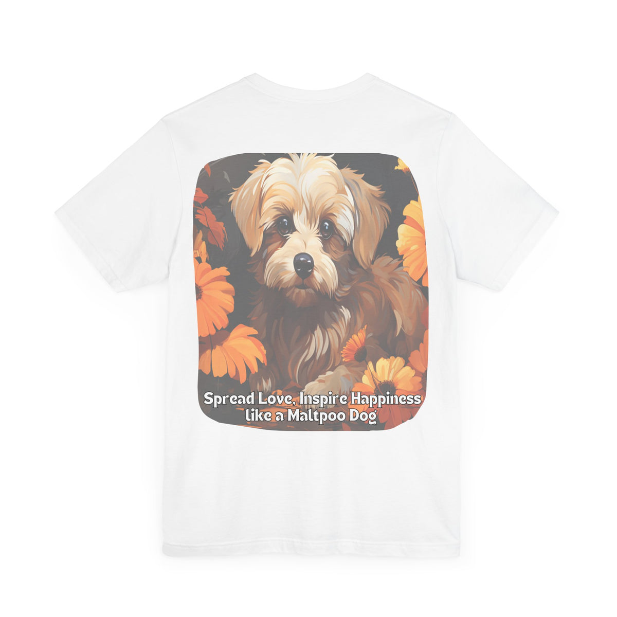 Sunflower Maltipoo Dog T-Shirt – Spread Love & Inspire Happiness | Unisex Tee
