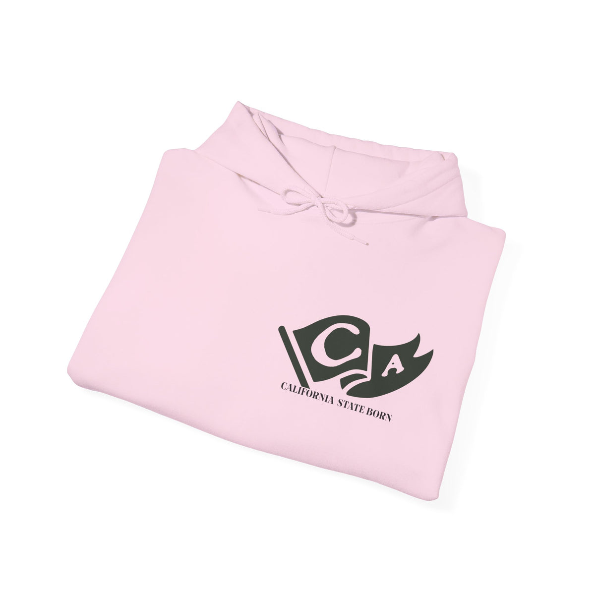 California State Born and Raised Unisex Hoodie - Golden State Pride Design