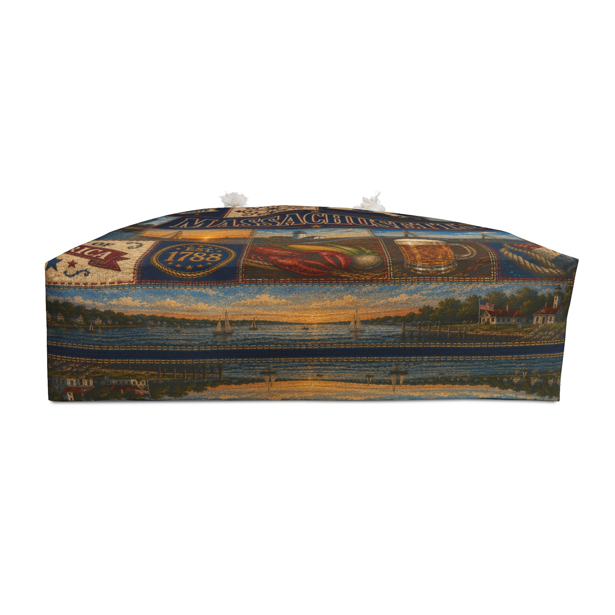 Massachusetts Weekender Bag – Vintage State Travel Tote