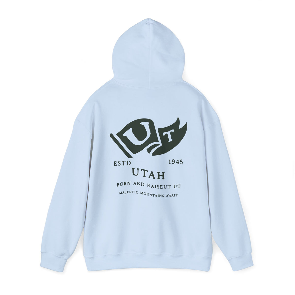 Utah Born & Raised Unisex Hoodie – Beehive State Heritage