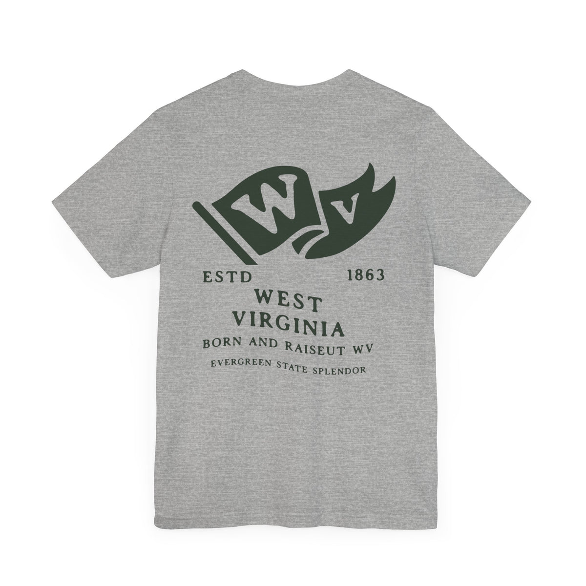 Virginia Born & Raised T-Shirt – Old Dominion State Pride, Front & Back Design