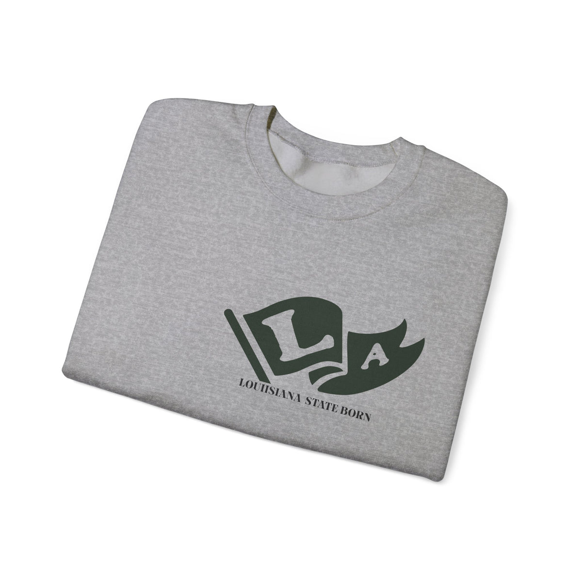 Louisiana State Born and Raised Sweatshirt - Pelican State Pride Design