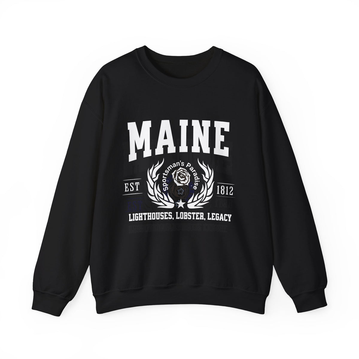 Maine State Legacy Sweatshirt – Lighthouses, Lobster, Legacy | Unisex Coastal New England Crewneck