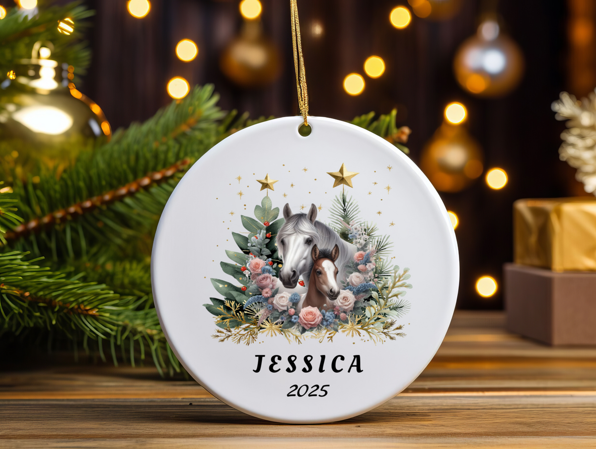 Personalized Name Ornament 2025 | First Christmas Family Keepsake | Custom Holiday Name Decoration | Unique Christmas Gift
