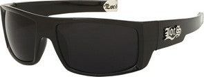 LOCS 8LOC91025-BK POLISHED BLACK MEN'S SUNGLASSES