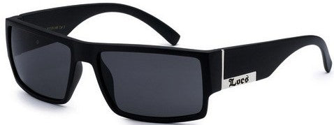 LOCS 8LOC91026-MB MATTE BLACK MEN'S SUNGLASSES: MINIMALIST RADICAL CHIC