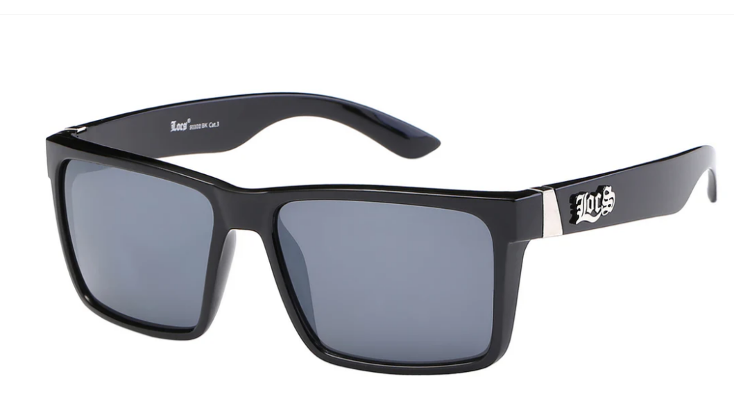 Locs 8LOC91102-BKC – Classic Lowrider Flat-Top Sunglasses for Bold Urban Style