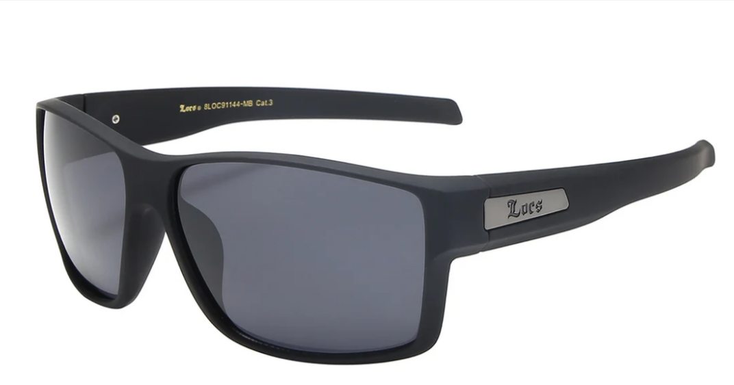 LOCS 8LOC91144-MBRV ROBUST MIRROR LENS UNISEX SUNGLASSES