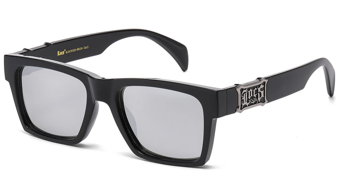 Locs Square Frame Sunglasses with Assorted Lens Colors – Urban Streetwear Shades UV Protection