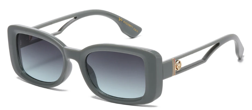 VG 8VG29671 Designer Square Sunglasses | Bold Temple Accents & Gradient Lens Options | New Edge Gifts & Novelties
