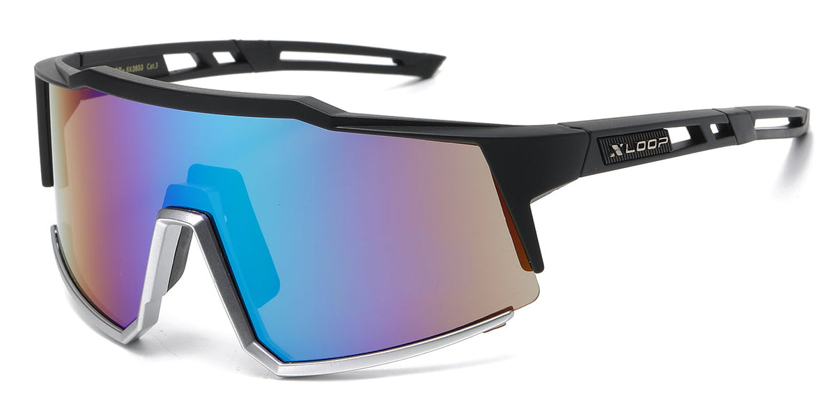 XLOOP 8X3652 SUNGLASSES: STYLISH SEMI-RIMLESS FRAMES WITH SECURE WRAP-AROUND DESIGN