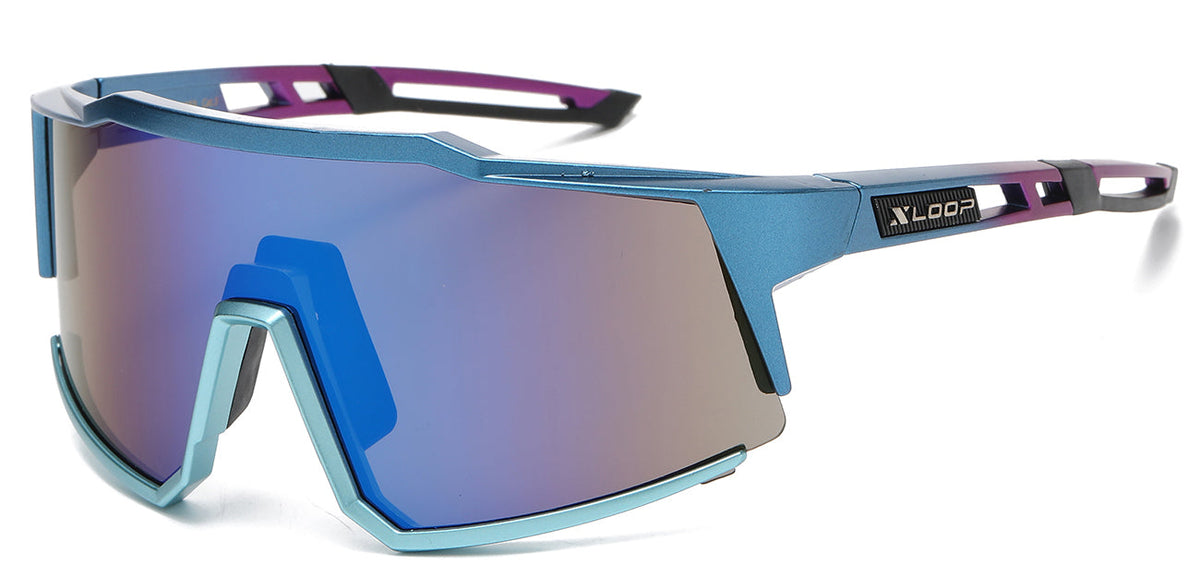 XLOOP 8X3652 SUNGLASSES: STYLISH SEMI-RIMLESS FRAMES WITH SECURE WRAP-AROUND DESIGN