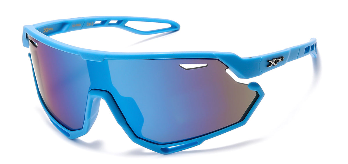 X-LOOP KG-X3664 Unisex Kids' Colorful Wraparound Sunglasses - Durable & Stylish