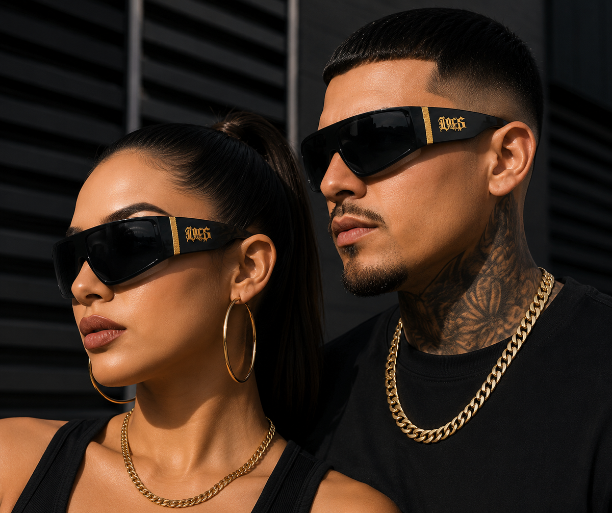 Locs 8LOC91240-BK Black Sportswrap Sunglasses – Smoke Lens, UV400 Protection, Polycarbonate Frame