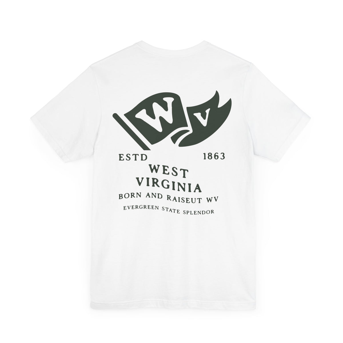 Virginia Born & Raised T-Shirt – Old Dominion State Pride, Front & Back Design