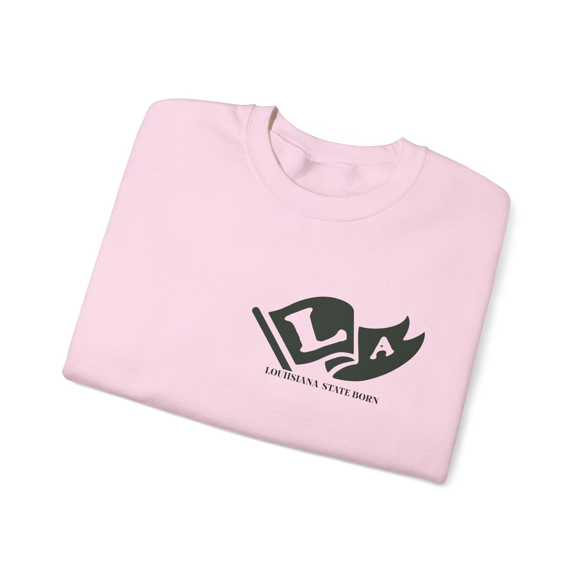 Louisiana State Born and Raised Sweatshirt - Pelican State Pride Design