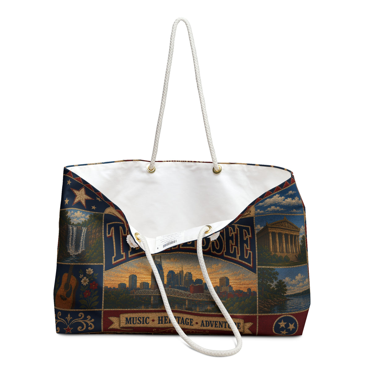 Tennessee Weekender Bag — Vintage Music & Heritage Travel Tote